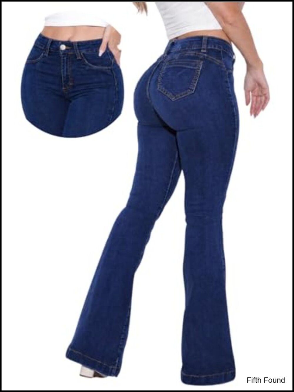 Women's Butt Lifting Flare Jeans High Waist Bootcut Stretchy Denim Pants